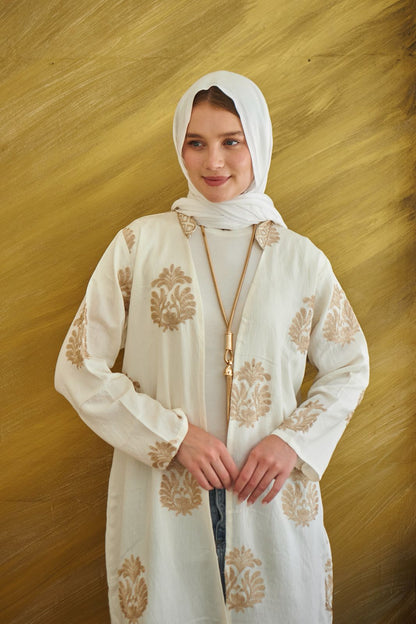Golden & White Cardigan